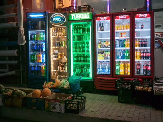 drinks coolers inside a small neighbourhood shop